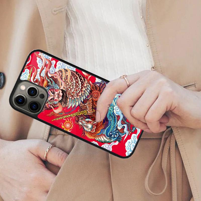 Dragon Tiger Ghost Magnetic Phone Case For APPLE iPhone 17 Air 16 14 13 12 Pro Max 15 Plus Wireless Charge With MagSafe Cover