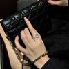 Full Diamond Zir*****Pen Pin Ring Women'S Niche High-End Sense Fashion Personalized Ring Light Luxury Trendy Brand Simple