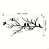 Hanging Wall Metal Art Bird Ornament Birds On The Branch Sculpture Unique Iron