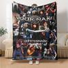 Name Custom WHITESNAKE Print Flannel Blanket High Quality Warm Comfortable Cover for All Seasons Perfect for Gifts Home Decor