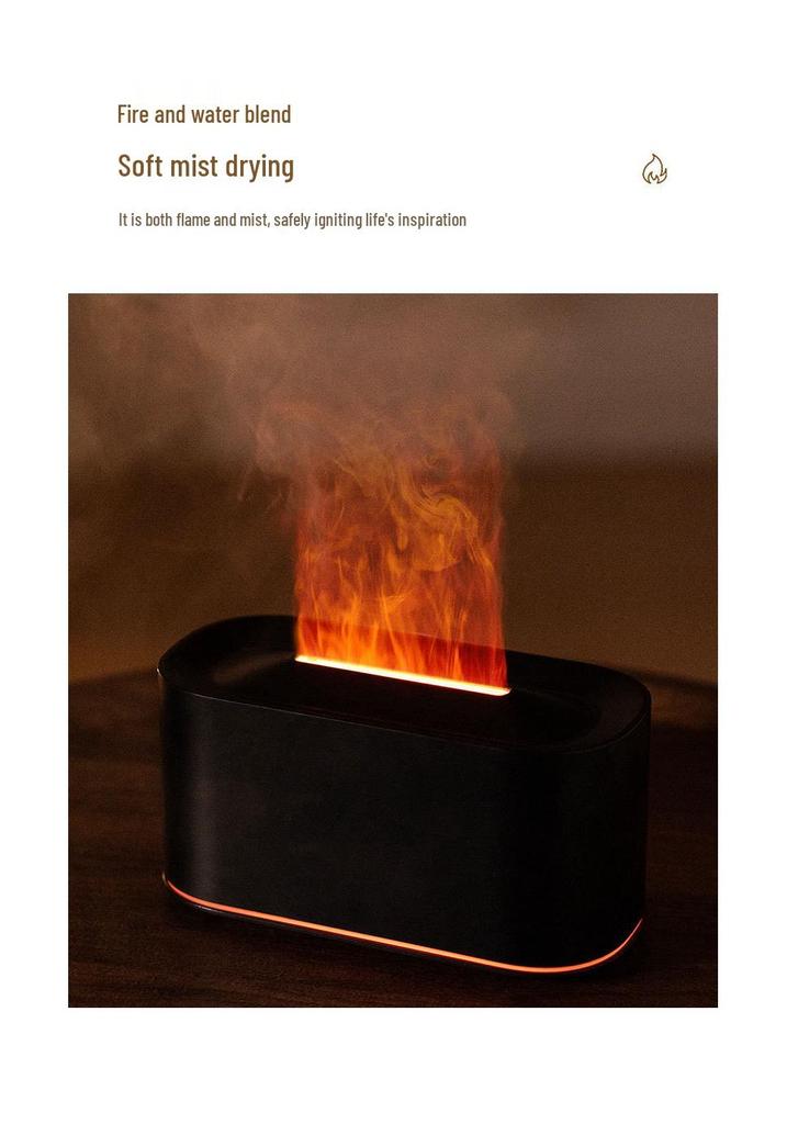 Creative Seven-Color Flame Aroma Diffuser & Humidifier