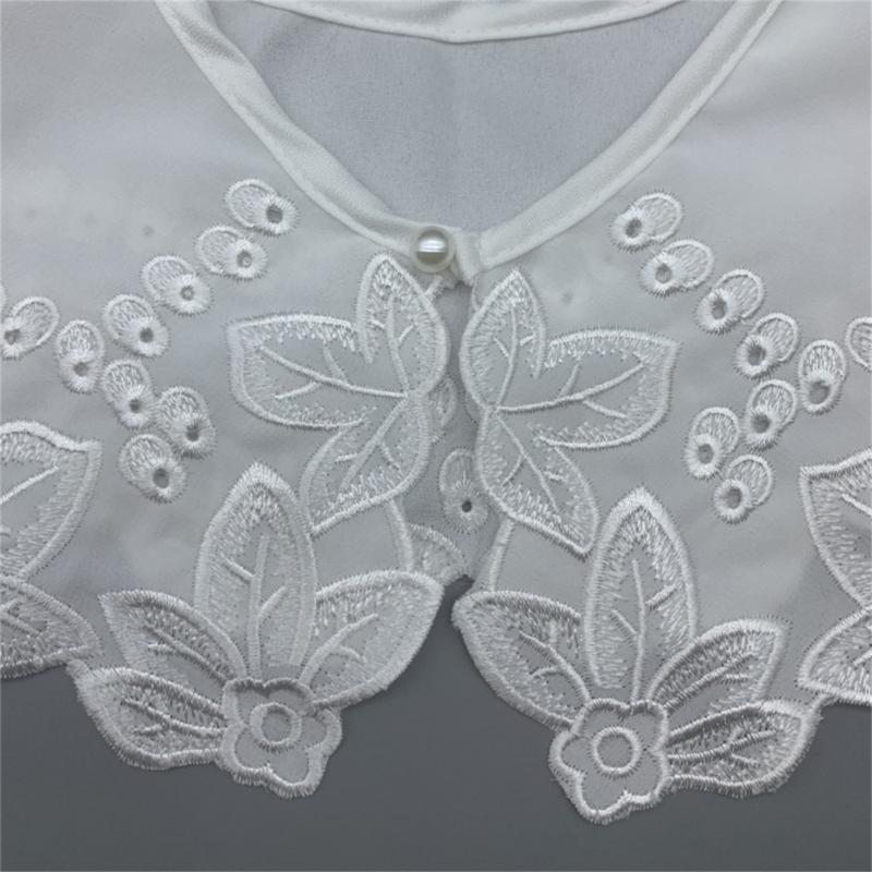 Women False Collar Elegant French Floral Collar Girl Casual Decorative Collar