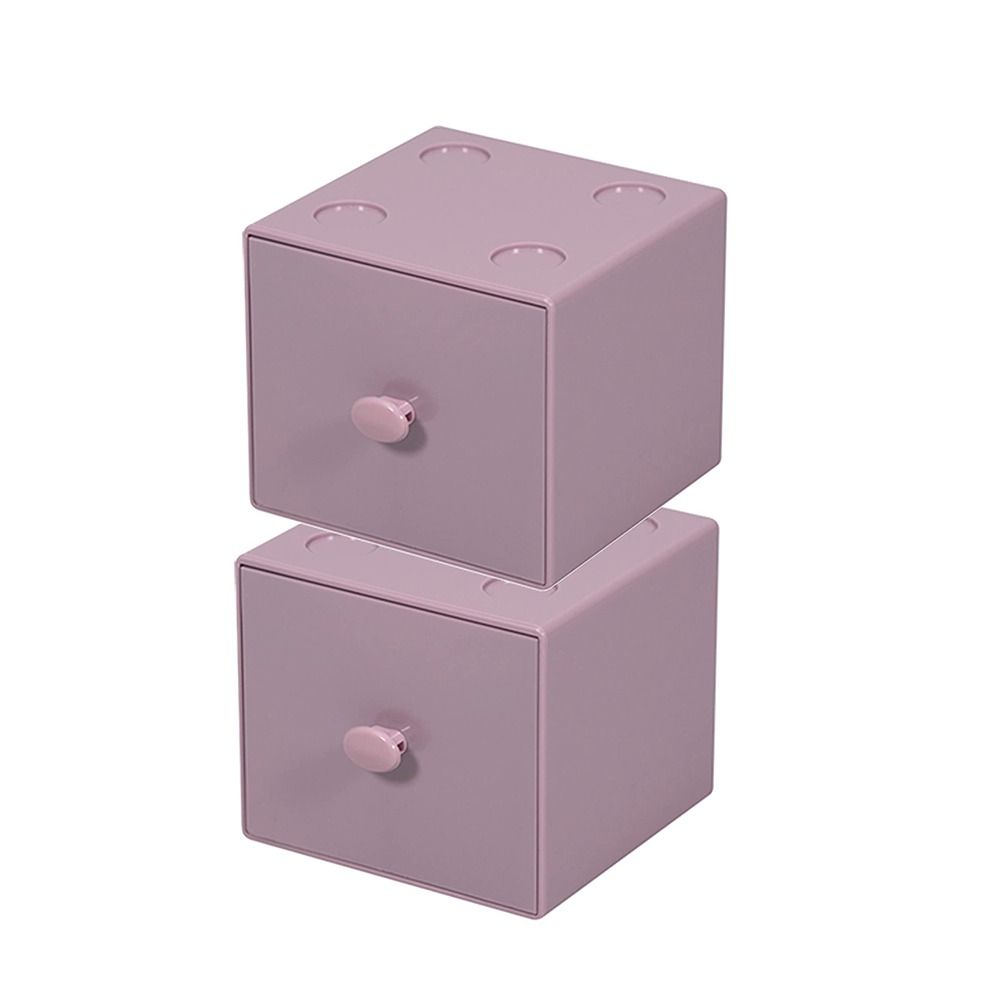 

6.5 X 3.7 X 3.5 Inches Square Storage Box Plastics Desk Organizer Office