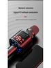 Bluetooth Wireless Microphone Speaker with Integrated Sound Card for Singing On Mobile Phones and TV.