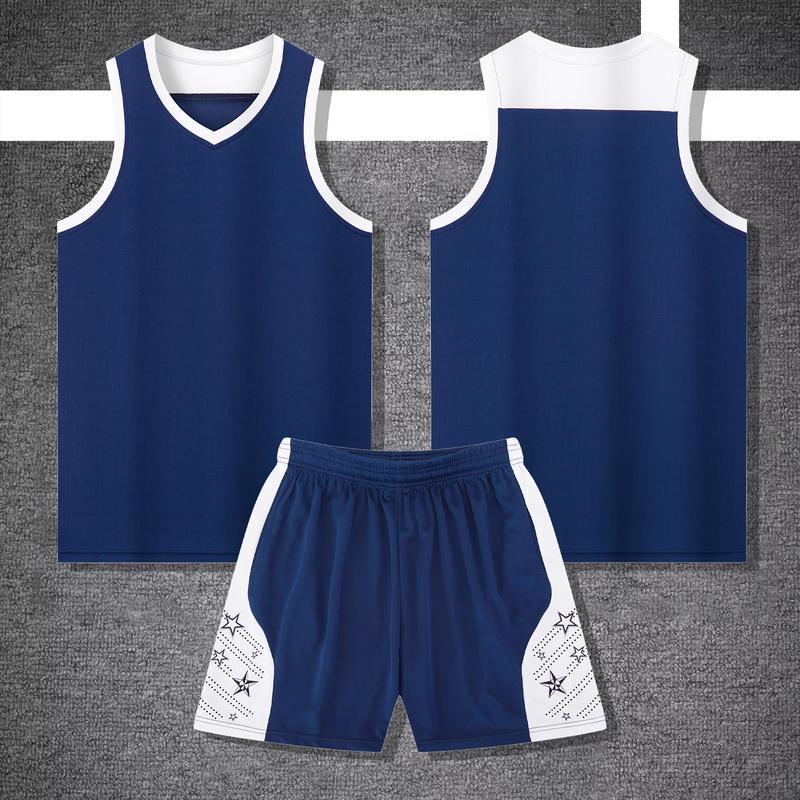 

College Basketball Training & Competition Jersey Set - Breathable & Sweat-Absorbing XL королевский синий
