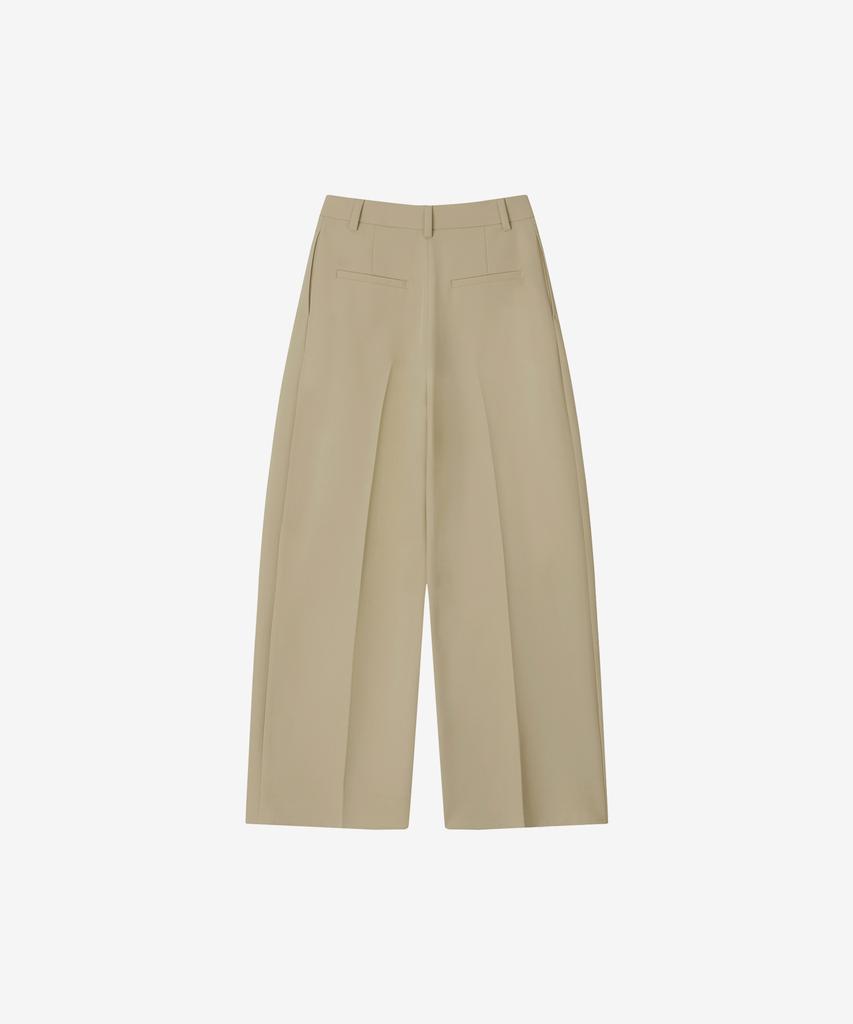 BASIKA Double-Pleat Wide Slacks_3 Colors
