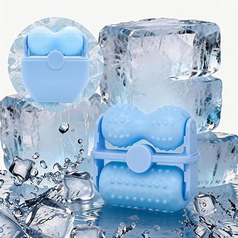 Face Ice Roller Double Roller Cool Facial Eye Massage Relieve Fatigue Pain Redness Skin Tighten Face Lift Reduce Swell Iceroller