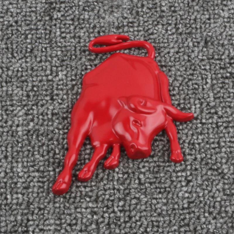 Universal Metal Stainless Animal Car Accessories Badge Fight Bull Fly Horse for Ferrari Lamborghini Emblem 3D Sticker Decoration AA11