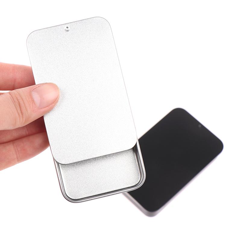80*50*15mm Mini Iron Box Slide Cover Storage Box Portable Tin Boxes Container