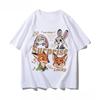 Summer Disco Zootopia Themed Printed Pure Cotton Tshirt Fashionable Loose and Casual Shortsleeved Unisex Tshirt