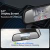 Universal Car Rearview Mirror Display HD Video Auto Parking Monitor TFT LCD Color Monitor 4.3 Inch Rearview