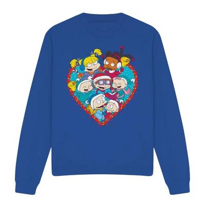 Rugrats Unisex Adult Tommy Chucky & Angelica Photograph Christmas Sweatshirt