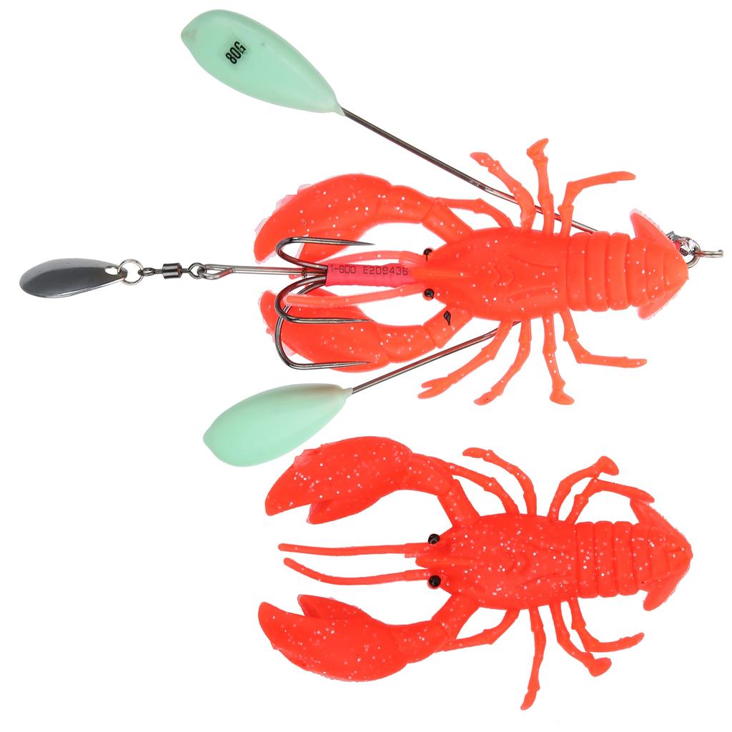 Artificial Simulation Large Lobster Crawfish Lure Bait Deep Sea Trolling Fishing Tacklered