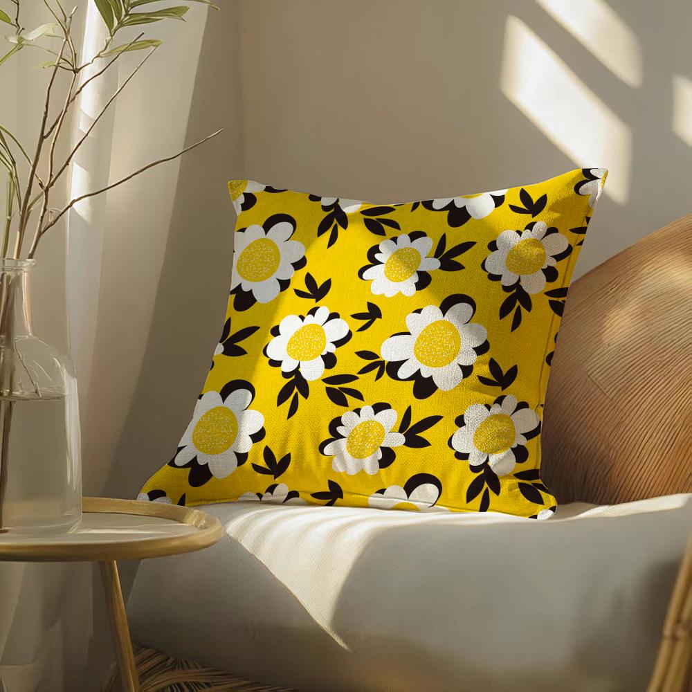 Springandsummerfloral Pillow Case Pillowcase, Double-Sided Printed, Sofa Cushion, Bedroom Headboard