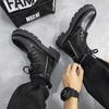 Men Trend Boots Outdoor Fashion Sneakers High Top Motorcycle Punk Shoes Mens Casual Pu Leather Street Style New Male Ankle Boots