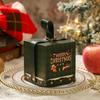 Christmas Gift Box with Handle Cartoon Fruits Candy Treats Goodies Chocolates Storage Box Hexagonal Square Paper Packing Box Party Supplies