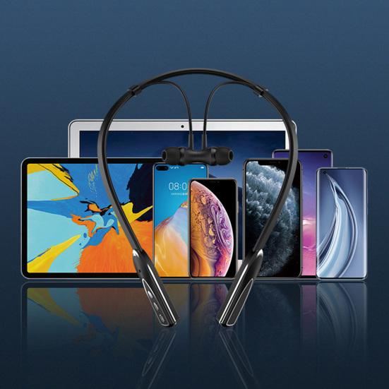 BL-01 Earphone In-ear Sweatproof ABS Wireless Neck Hanging Stereo Bluetooth-compatible 5.0 Headset for Sports