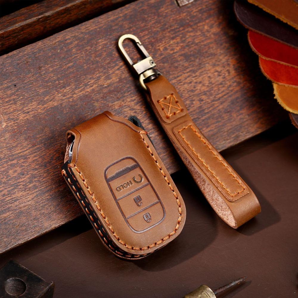 Genuine Leather Key Cover for Honda Keys North America Exclusive Key Holder for Honda Vehicles