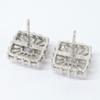 AVALANCHE K10 Square earring White goldUsed