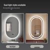 Oval LED Smart Vanity Mirror with Touch Screen