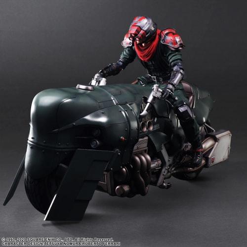 Final Fantasy VII Remake PLAY ARTS Kai Advanced Motorcycle Guard & Motorcycle Set PVC Painted Movable Figure