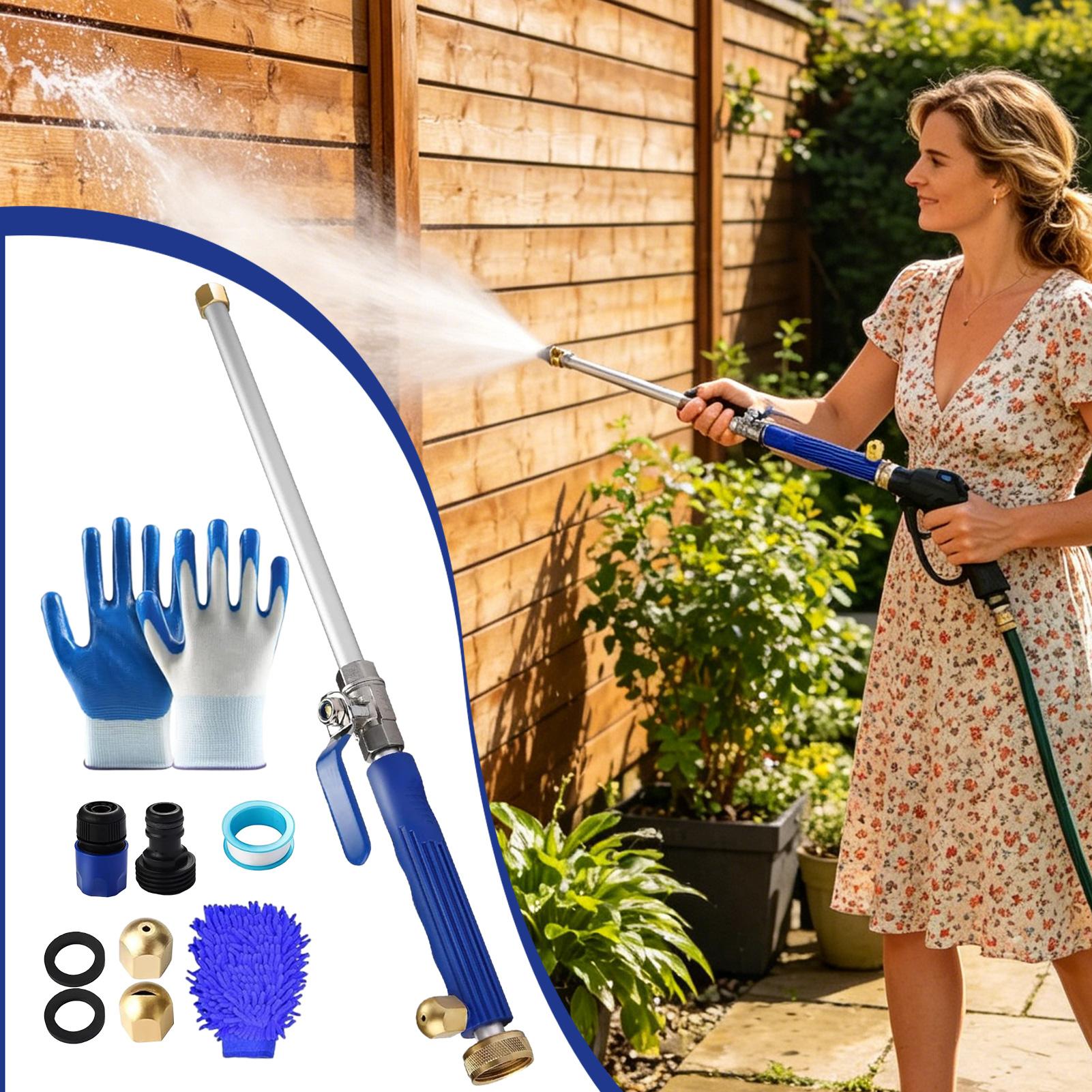 

Garden Hose Nozzle High Pressure Ergonomic Water Hose Sprayer Nozzle For Watering Plants Lawn Patio Car Wash Cleaning Showering China Mainland