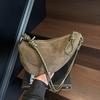 One-shoulder Bag Women's Autumn Niche Suede Bag Women's New Versatile Daily Messenger Bag One-shoulder Underarm Dumpling Bag
