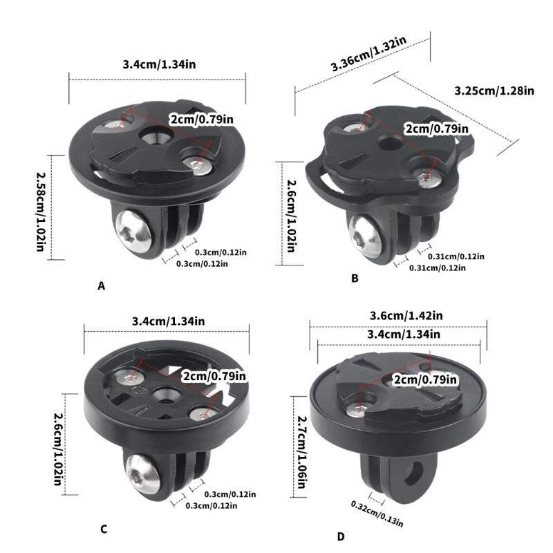 Shockproof Bicycles Computer Mount Universals Fixed Base Bicycles Camera Headlight Adapters Quick Installation