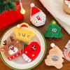 Holiday Furr Plush Christmas Theme Brooch Pin Bag Decoration Brooch Lovely Plush Pin for Festival Decors All Ages