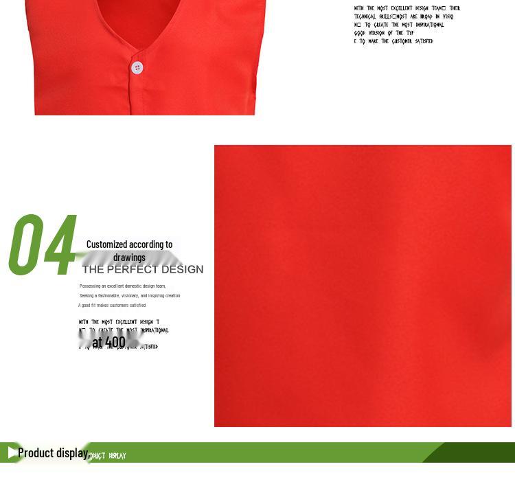 Customizable Single-Breasted Outdoor Volunteer Vest with Text & Logo Options