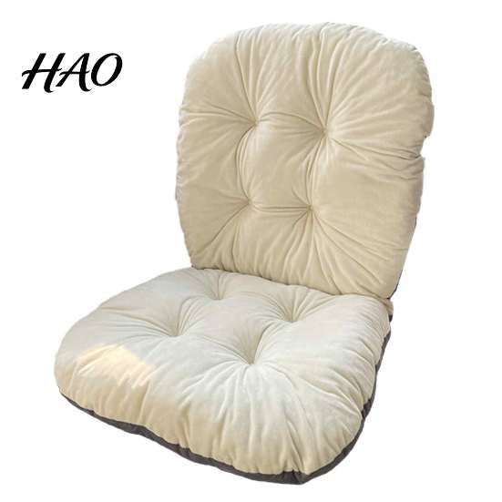 Full Support Seat Set Chair Cushion with Back Support, Plush Desk Soft for Hard Chairs Ties, Non-slip Office Pad Dining And Gaming Long Sitting