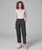 MALOUPE 2124 Summer Crop Lightweight Cotton Pants (Dark Gray)