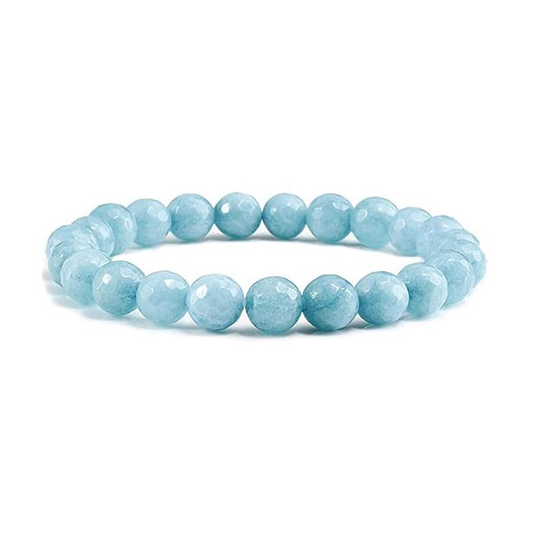 Bracciale in Pietra da 8mm Pietra Vulcanica Pietra Occhio di Tigre Cristallo Rosa Bracciale Elastico