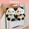 Adorable Cartoon Panda Plush Keychain Soft Stuffed Animal Souvenir Gift