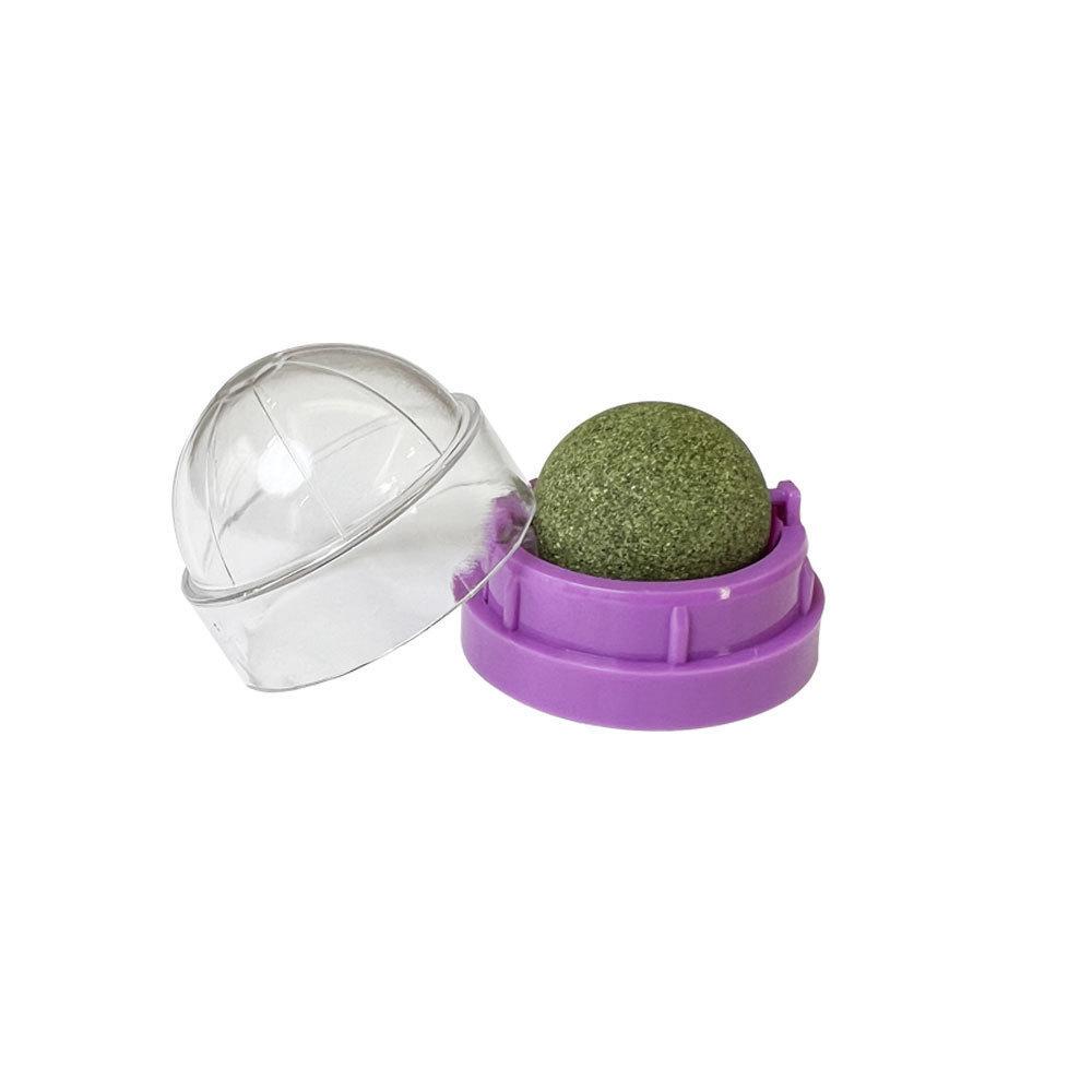 1pcs Cat Toys Catnip Wall Ball Clean Mouth Promote Digestion Kitten Candy Licking Snacks Pet Mint Ball Toys For Cats Cat Accessories