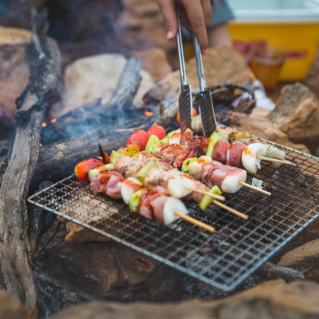 8Pcs BBQ Mesh Grill Mat Rectangular Mesh Grilling Mats Nonstick Mesh Grill Topper Reusable BBQ Grill Topper Temperature