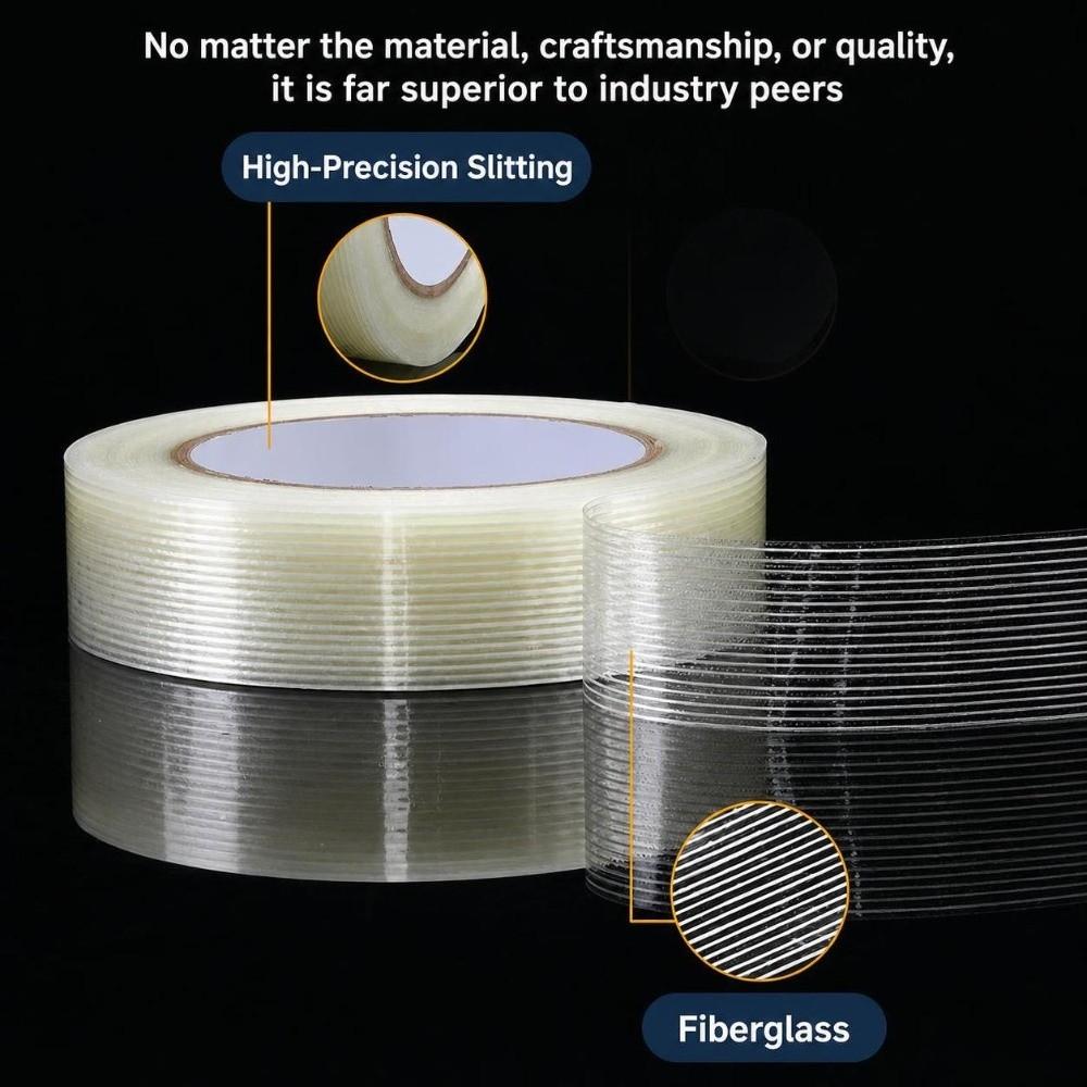 Transparent Fiberglass Tape High Temperature Resistance Filament Tape Fiberglass Reinforced Tape