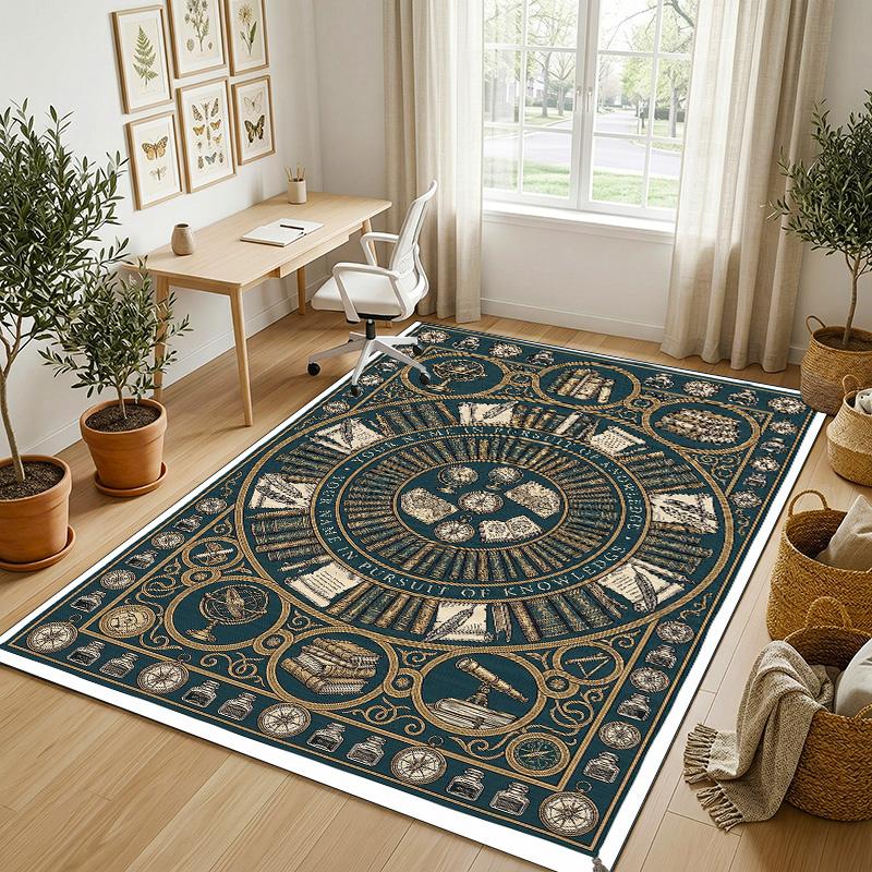 Leopard Print Theme Soft Crystal Velvet Rug Custom Name & Text Print Non Slip Floor Rug for Bedroom Living Room