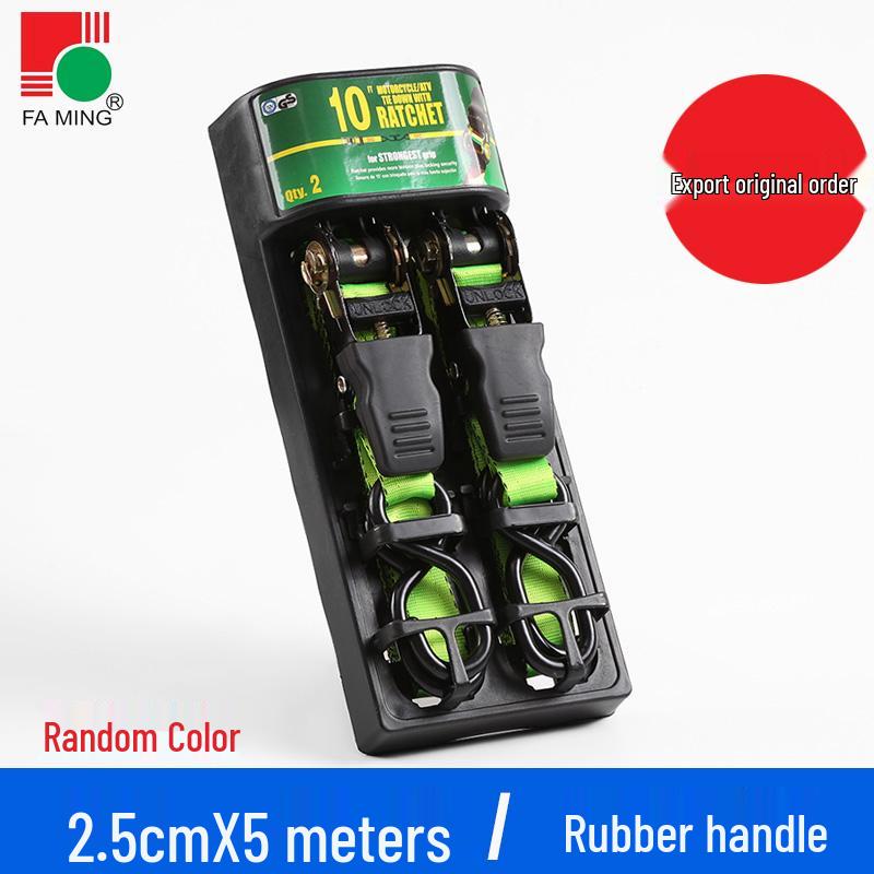 25mm Polyester Self-Driving Off-Road Luggage Ratchet Tie-Down Straps