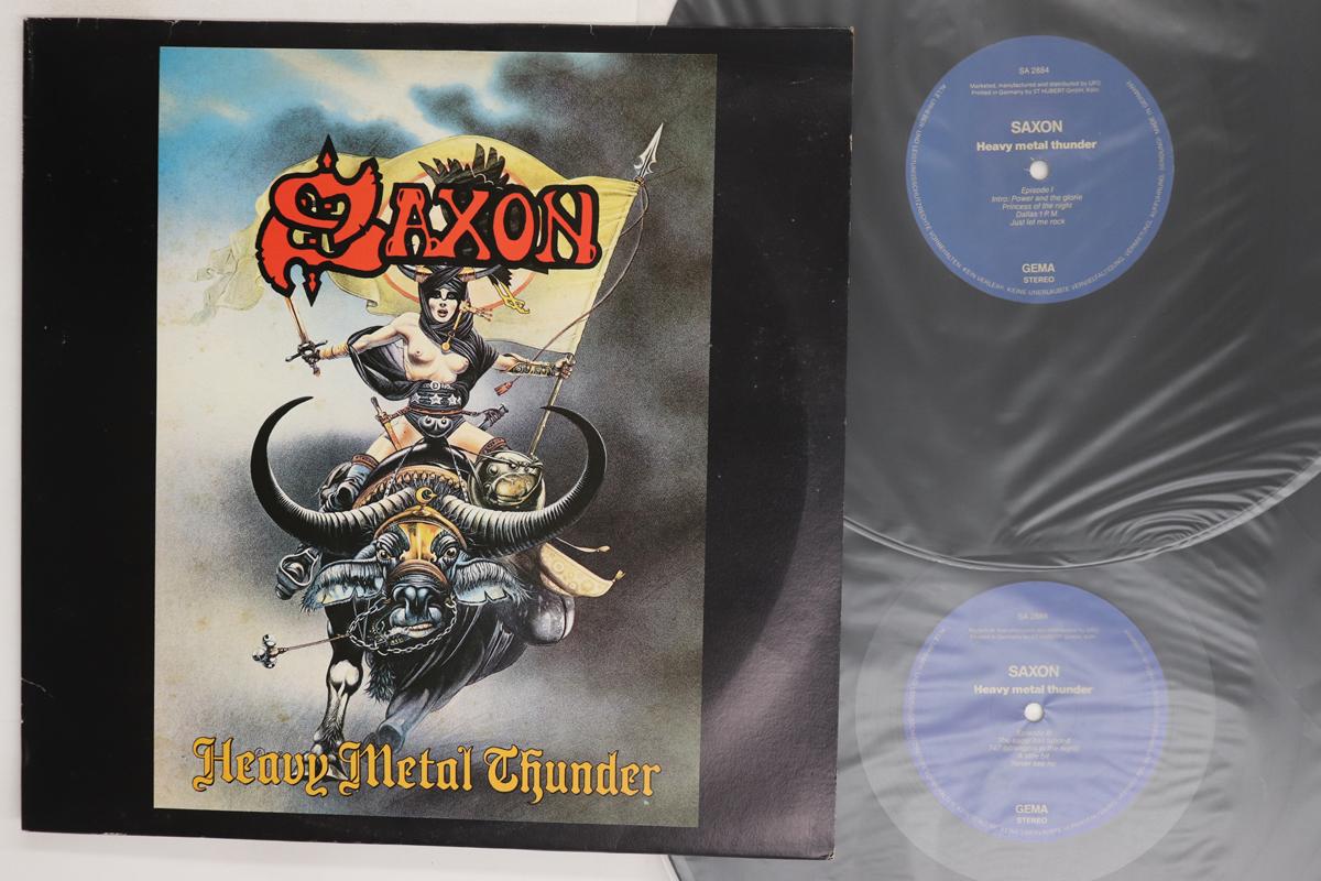 Виниловая пластинка SAXON Heavy Metal Thunder SA2884 UFO 1984 Германия Металл Б/у