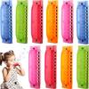 Bright Color 10 Hole Harmonica Translucent Mouth Organ Diatonic Harmonica  Young Learners