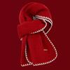 Soft Lock Edge Winter Scarf Solid Color Women Warmer Scarf Shawl Long Thickened Neckscarf  Couple