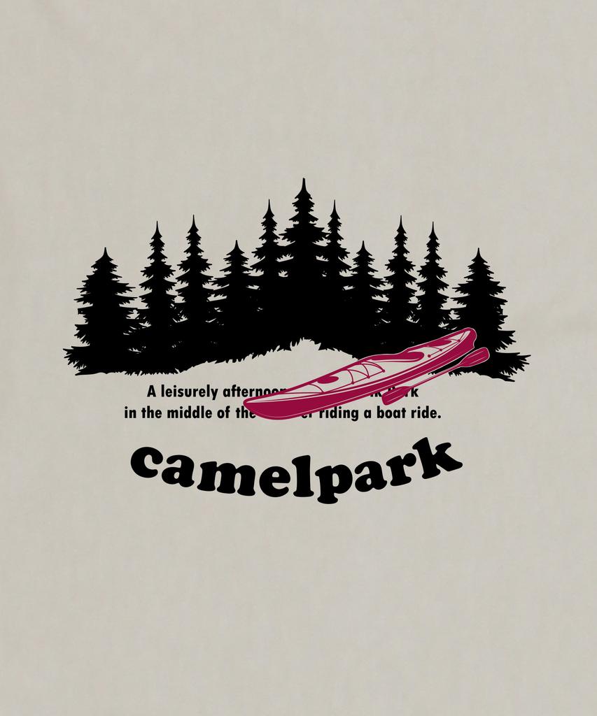 CAMEL WORK Short Sleeve T-Shirt (Beige Gray)