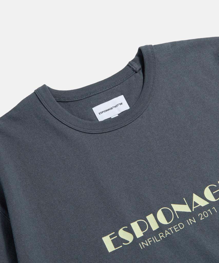 ESPIONAGE Cinema Logo Heavyweight Tee Slate
