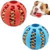Interactive Dog Chew Toy Ball - Durable TPR Treat Dispensing Ball for Teeth Cleaning, Small To Large Dogs