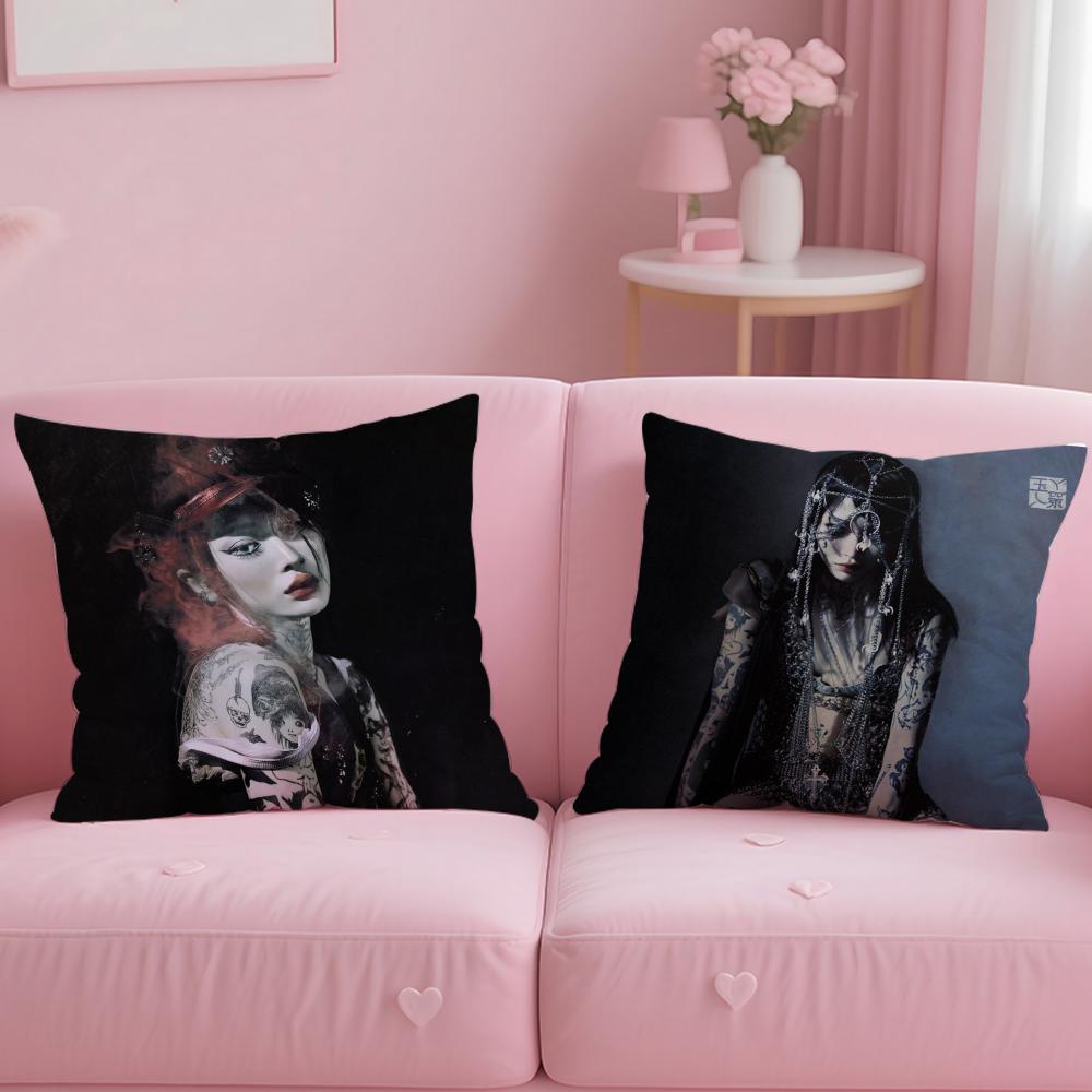 Y-Yeule Evangelisches Mädchen Kissenbezug Bequemer Wende-Kissenbezug Ideal für Auto Sofa Schlafzimmer & Darüber Hinaus