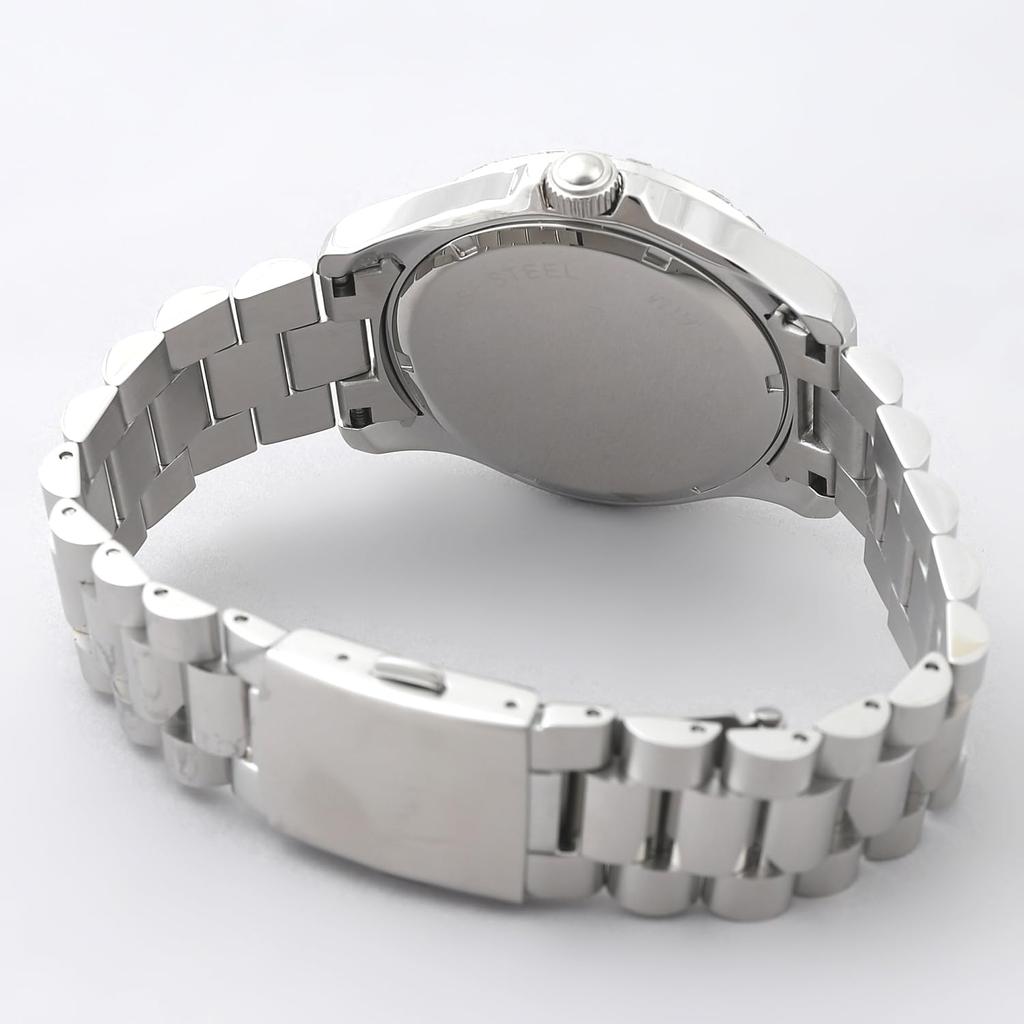 Solar Watch for Water Resistant To 10 Stainless Bucket Crystal Bezel [Mauro Gerardi] Men, ATM, Steel, (MJ075-2)