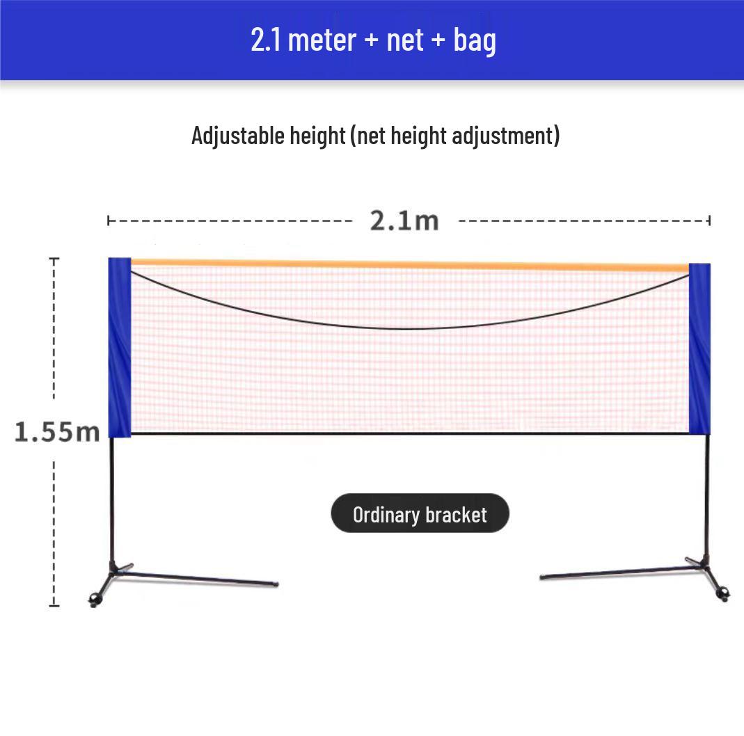 Portable Folding Badminton & Tennis Net Frame for Indoor/Outdoor Use