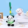 Animals Doll Cartoon Pilot Otter Keychain Keys Accessories Panda Puppy Plush Doll  Students