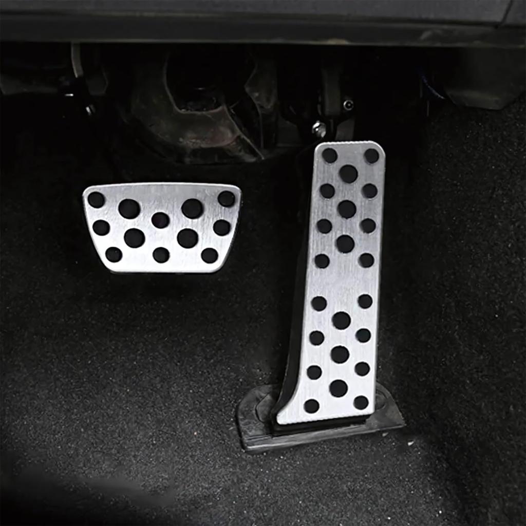 Aluminum pedal cover for RAV4 XA50 2019 to December accelerator pedal brake universal pedal no tools specially easy to set Toyota, pre-improvement
